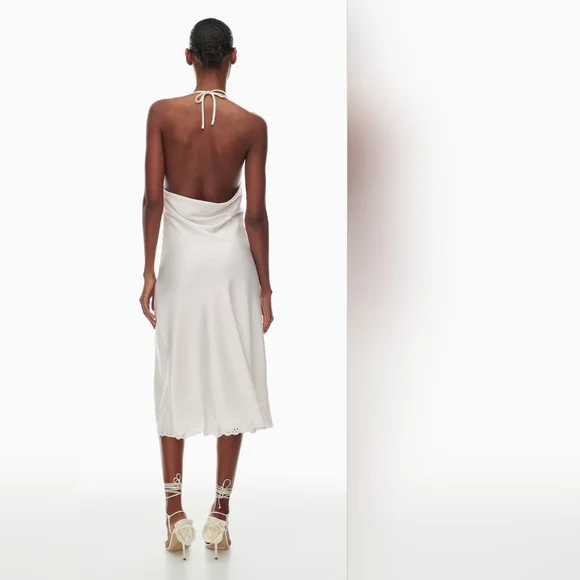 Aritzia Nines Satin Cowlneck Midi Dress - FLAWED - Picture 7 of 16